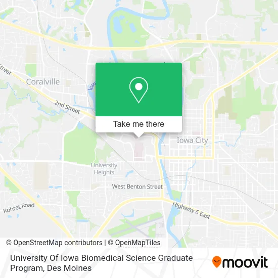 University Of Iowa Biomedical Science Graduate Program map