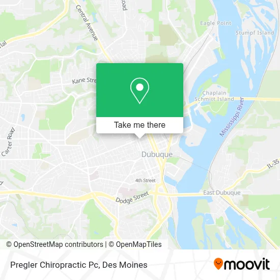 Pregler Chiropractic Pc map