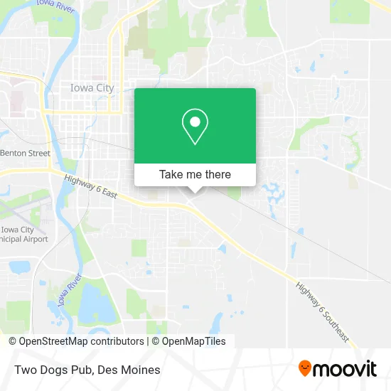 Two Dogs Pub map