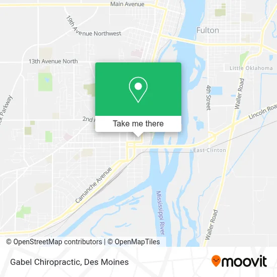 Gabel Chiropractic map