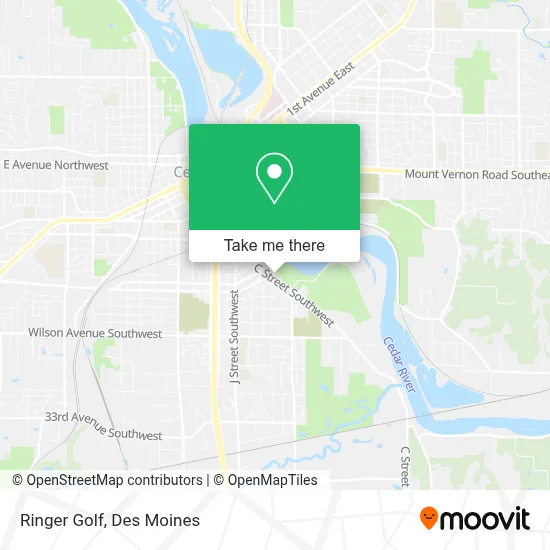 Ringer Golf map
