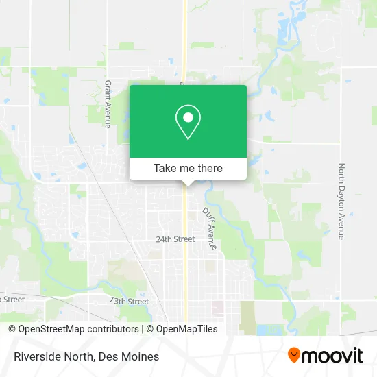 Riverside North map