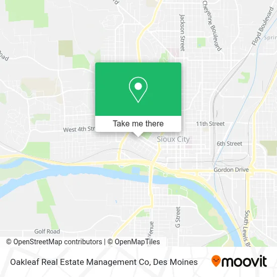 Oakleaf Real Estate Management Co map