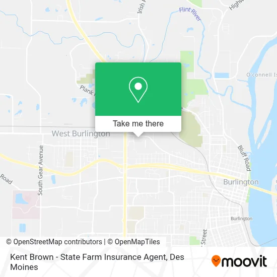 Kent Brown - State Farm Insurance Agent map