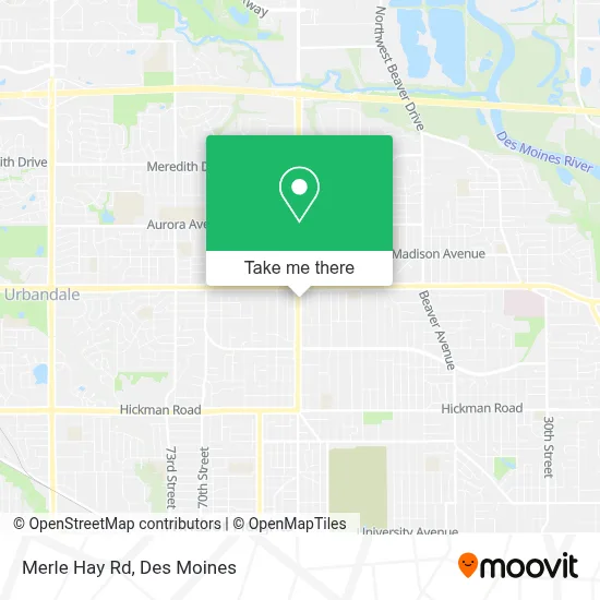 Merle Hay Rd map