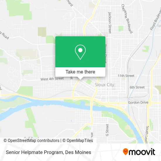 Senior Helpmate Program map