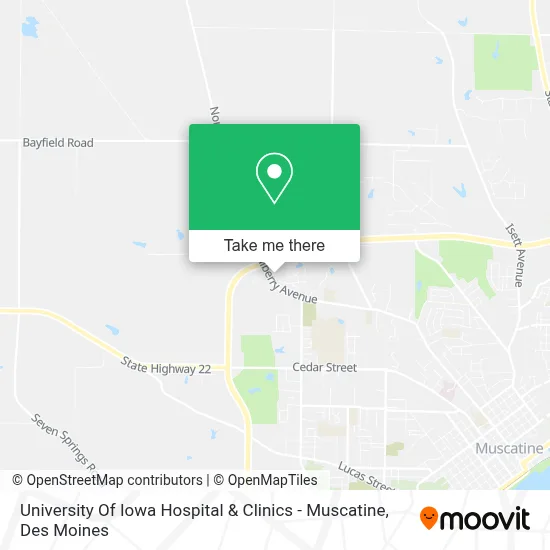 University Of Iowa Hospital & Clinics - Muscatine map