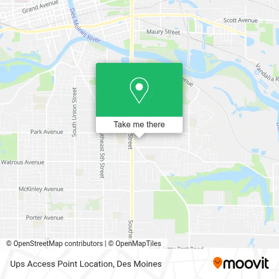 Ups Access Point Location map