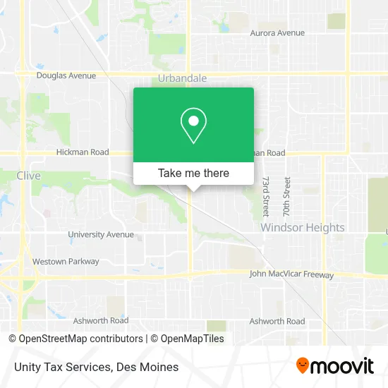 Unity Tax Services map