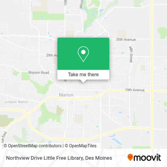 Northview Drive Little Free Library map