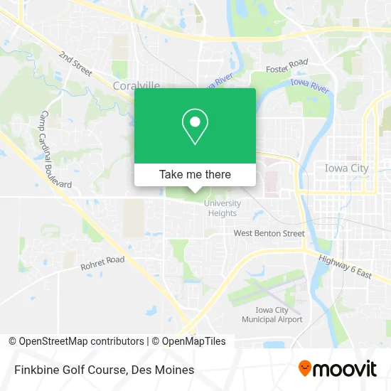 Finkbine Golf Course map