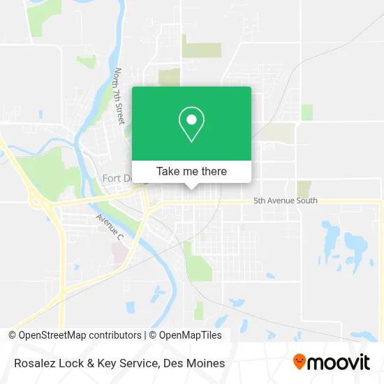 Rosalez Lock & Key Service map