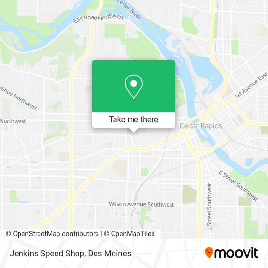 Jenkins Speed Shop map