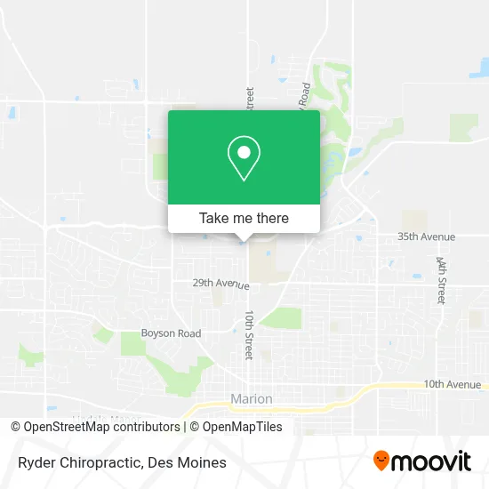 Ryder Chiropractic map