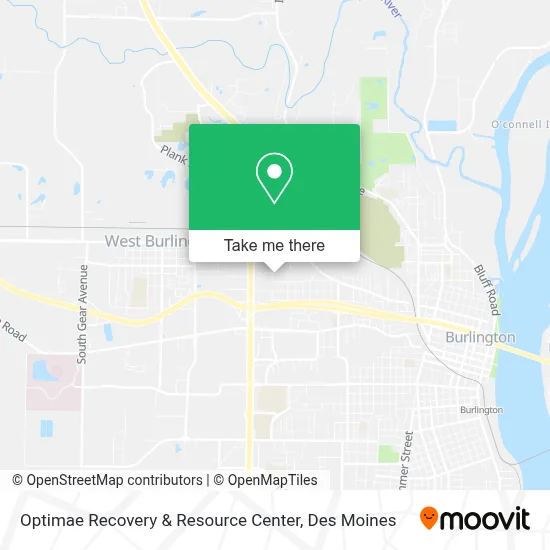 Optimae Recovery & Resource Center map