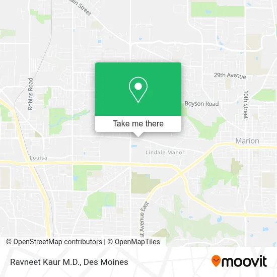 Ravneet Kaur M.D. map