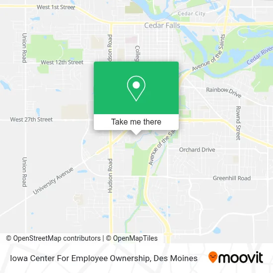 Iowa Center For Employee Ownership map