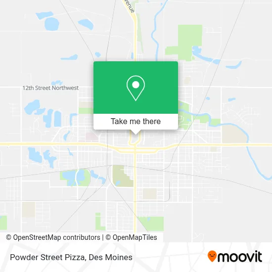 Powder Street Pizza map