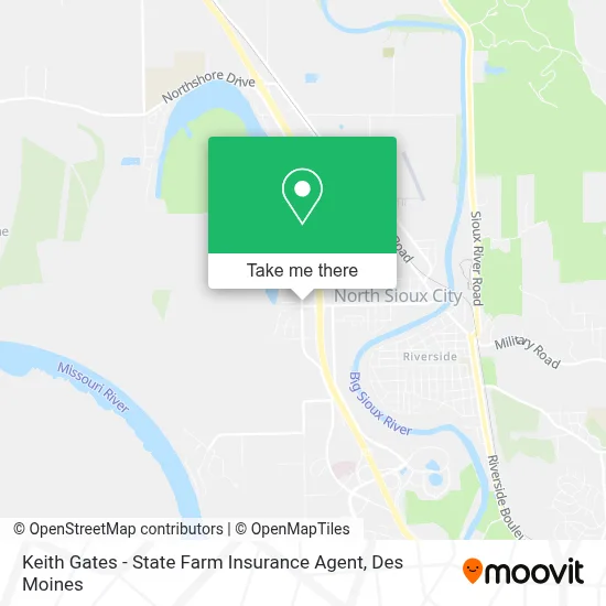 Keith Gates - State Farm Insurance Agent map