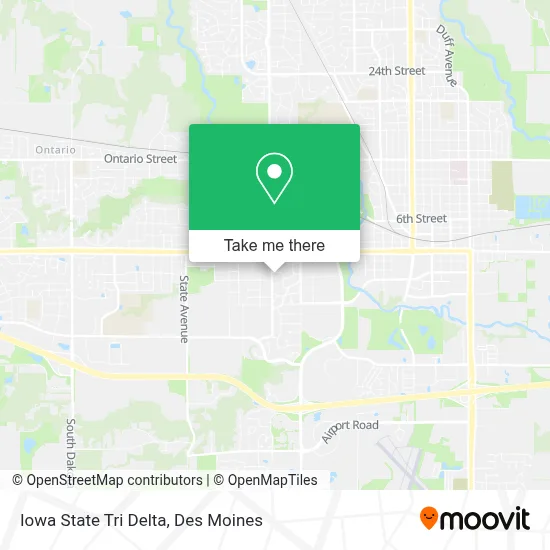 Iowa State Tri Delta map