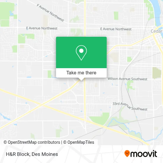 H&R Block map