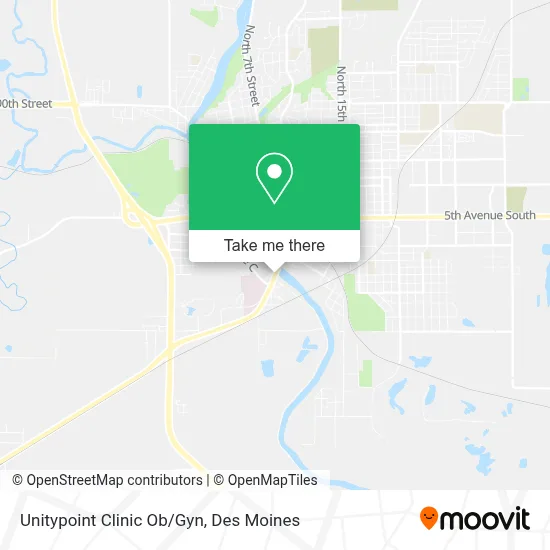 Unitypoint Clinic Ob/Gyn map