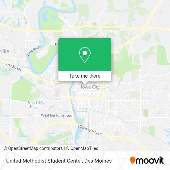 United Methodist Student Center map