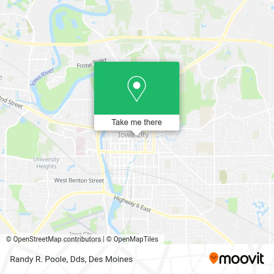 Randy R. Poole, Dds map