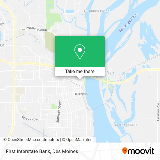 First Interstate Bank map