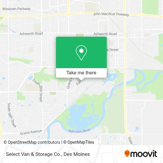 Select Van & Storage Co. map