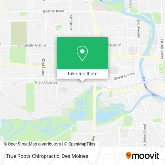 True Roots Chiropractic map