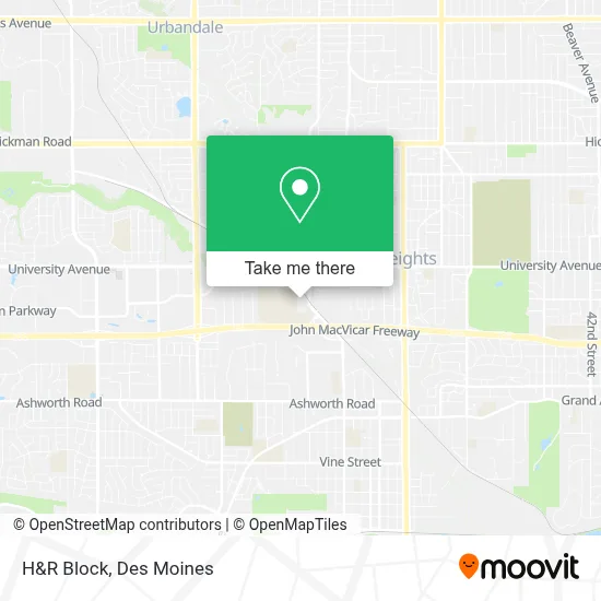 H&R Block map