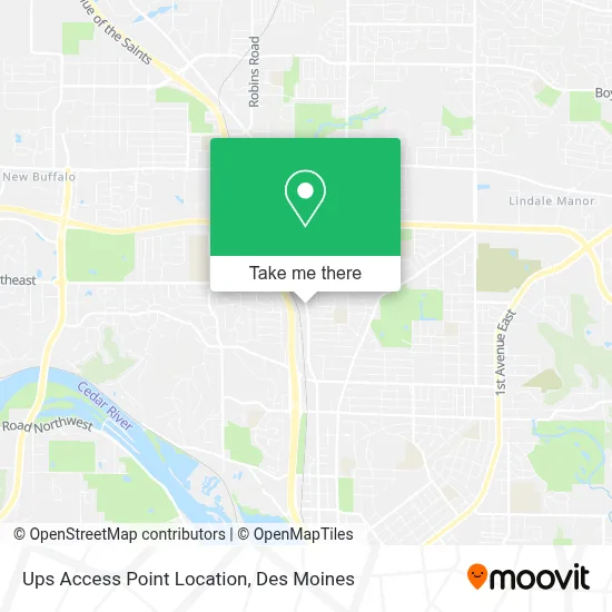 Ups Access Point Location map