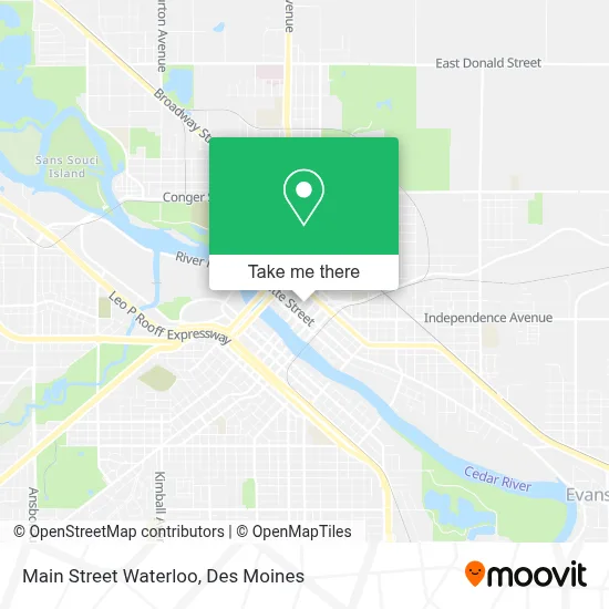 Main Street Waterloo map