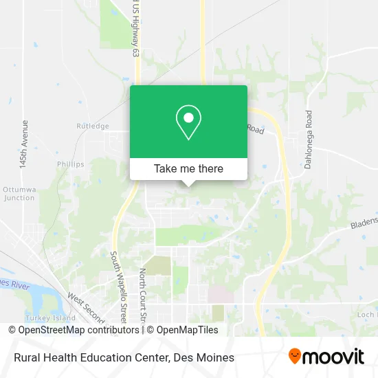 Rural Health Education Center map