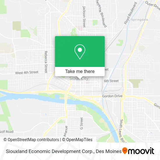 Siouxland Economic Development Corp. map