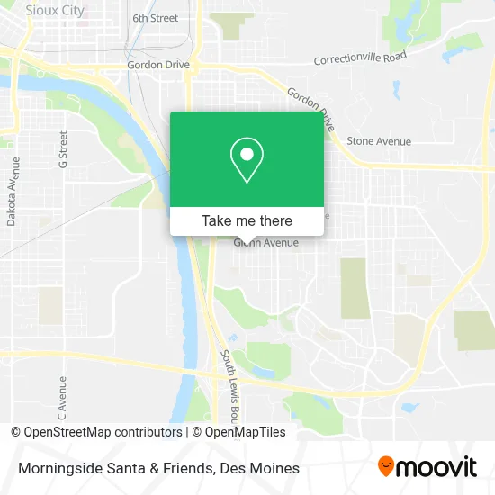 Morningside Santa & Friends map
