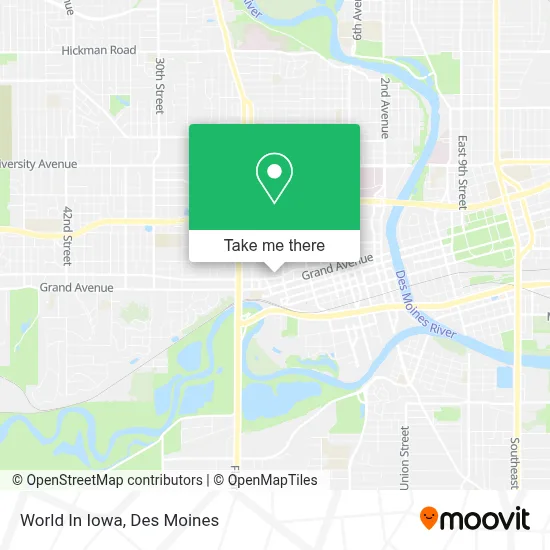 World In Iowa map