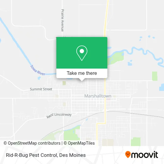 Rid-R-Bug Pest Control map