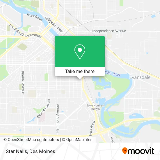Star Nails map