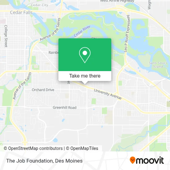 The Job Foundation map