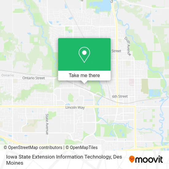 Iowa State Extension Information Technology map
