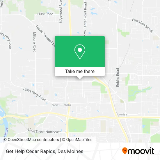 Get Help Cedar Rapids map