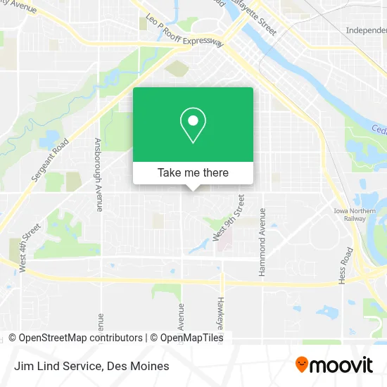 Jim Lind Service map