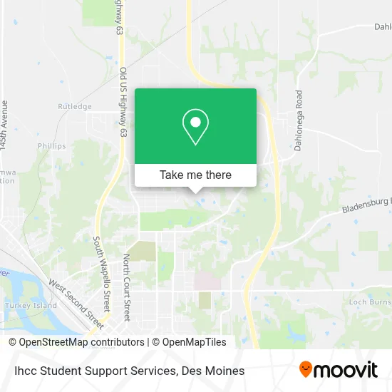Ihcc Student Support Services map