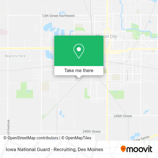 Iowa National Guard - Recruiting map