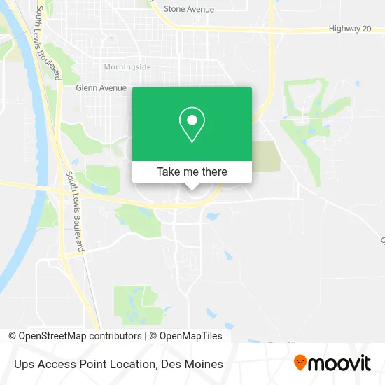 Ups Access Point Location map