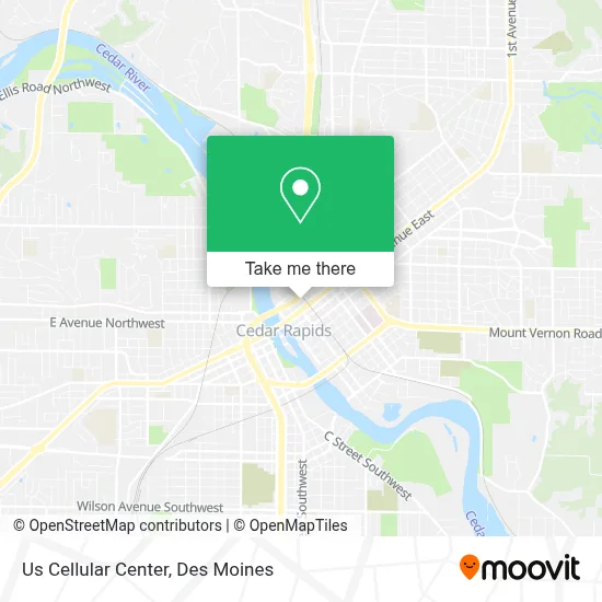 Us Cellular Center map