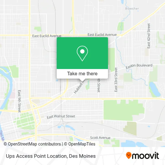 Ups Access Point Location map