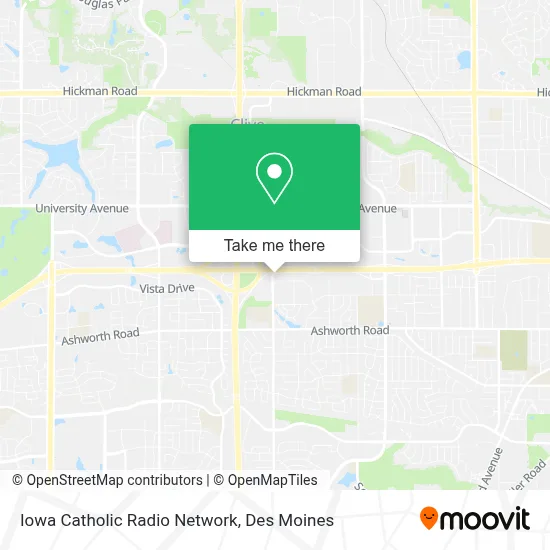 Iowa Catholic Radio Network map